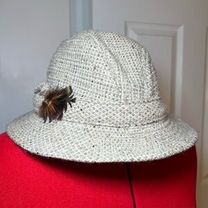 John Malloy Made In Ireland Donegal Tweed Pure New Wool Fedora Hat Size 7